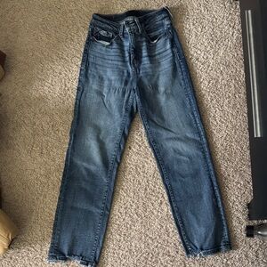 Buckle Women's Straight Leg Jeans - Dark Blue